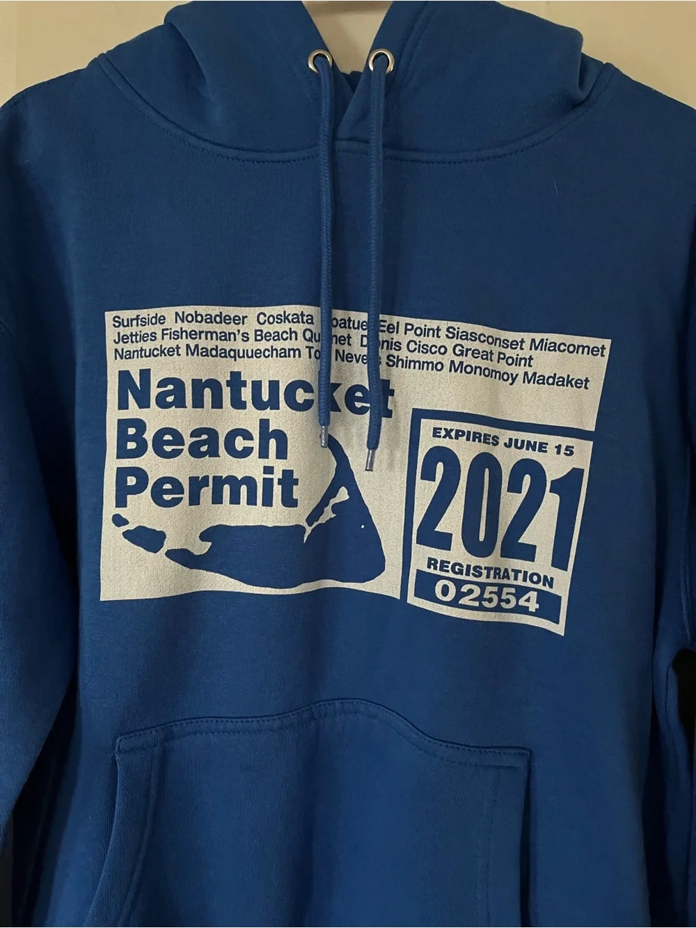Nantucket Beach Permit Hoodie - Picture 2 of 4